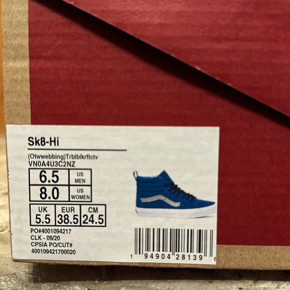 Vans Sk8 Hi Otw webbing true blue off the wall - Picture 10 of 10